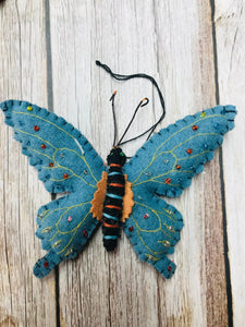 Hanging Felt Butterfly Ornaments Easter Springtime Decorations