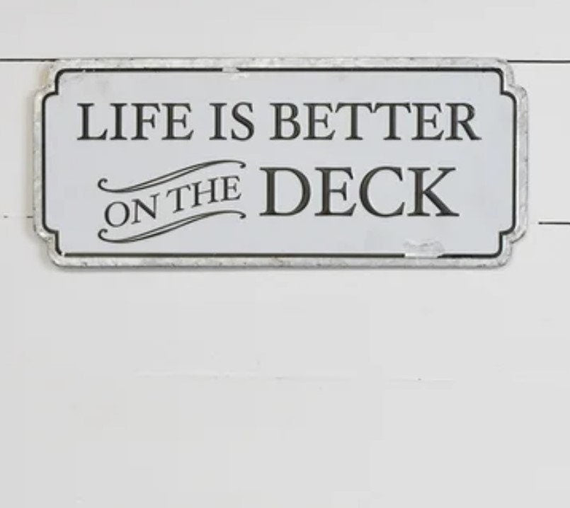 Outdoor Deck Sign 