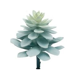 Faux Succulent Pick Green Flocked | Decorative Succulent Plant Stem | HZ166