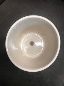 white polka Dot planter with saucer white | 6" ceramic glazed drainage