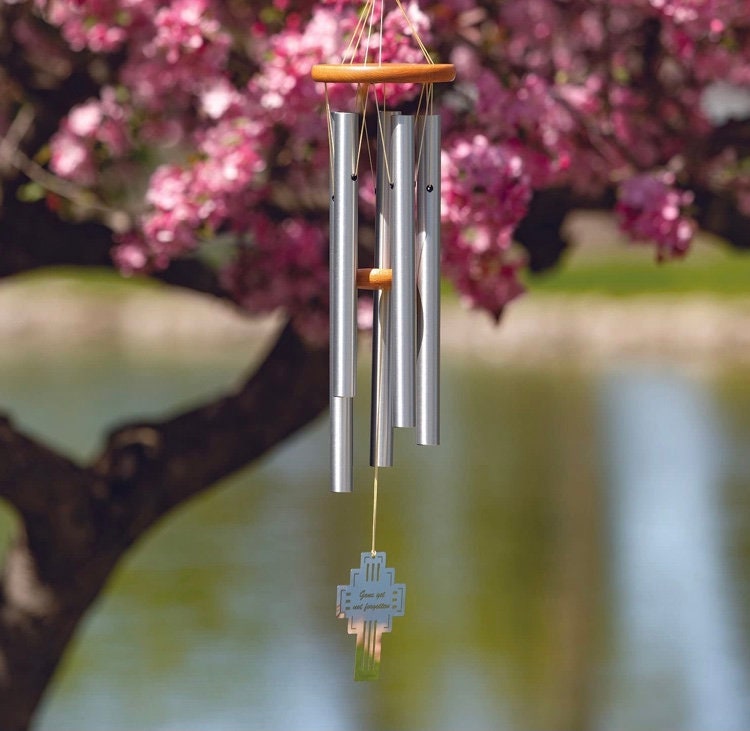 Wind Chime Chimes of Remembrance - Not Forgotten | Sympathy | Loving Memory