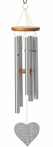 Wind Chime Chimes Heart Dog Remembrance | Forever Remembered Forever Missed | Rainbow Bridge