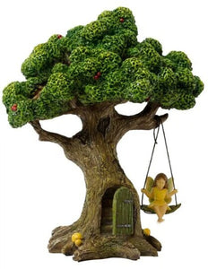 Miniature Tree with Swinging Fairy