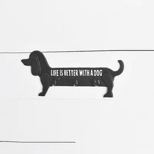 Cast Iron 3 Leash hook for your Weiner Dog | Life is Better with a Dog
