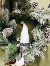 Load image into Gallery viewer, Shelf Sitting Gnome with Cable Knit Hat and Dangle Legs