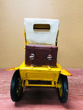 Load image into Gallery viewer, Nostalgic Yellow Car Metal Replica | Collectible | Retro Industrial Decorative Figurine