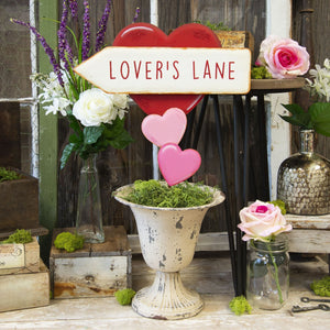 Lover's Lane  Valentine's Day Garden Stake |  29 inches tall