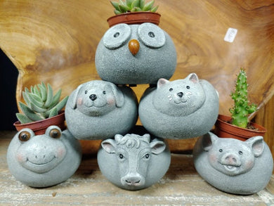 Animal Tiny Mini Succulent Cactus Planters Pots Animal Lover's Gift