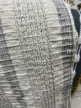 Load image into Gallery viewer, 70&quot; Gray Striped Cotton Heavy Weave Throw Blanket