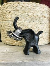 Load image into Gallery viewer, Mini cast iron ring holders | elephant, cat, fox &amp; donkey