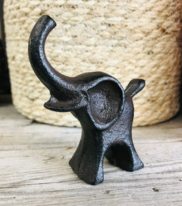 Mini cast iron ring holders | elephant, cat, fox & donkey
