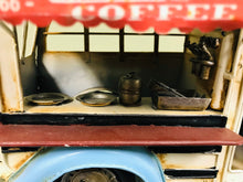 Load image into Gallery viewer, Nostalgic Blue Espresso Shop Metal Replica | Collectible Food truck | Retro Industrial Decorative Figurine