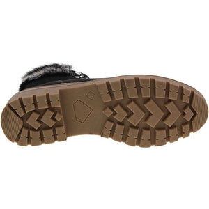 Corkys Challenge Black Boots | Women’s Black suede boots |  Fur Trim