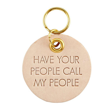 Leather Pet ID Tag 