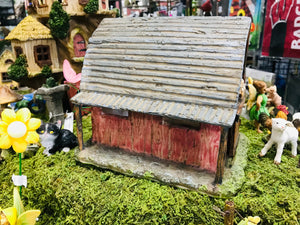 Fairy Garden Miniature Red Rustic Barn