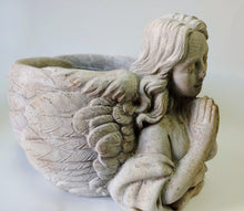 Load image into Gallery viewer, Cement Angel Praying Pot 6&quot;