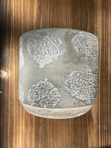 Embossed Aspen Leaf Nature Designed Concrete Cement Planter Pot