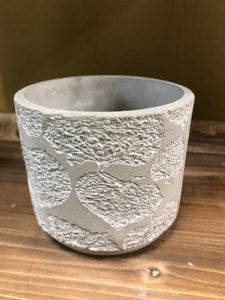 Embossed Aspen Leaf Nature Designed Concrete Cement Planter Pot