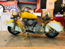Load image into Gallery viewer, Decorative motorcycle metal replica | collectible yellow motorcycle | Father&#39;s Day Gift