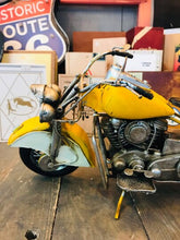 Load image into Gallery viewer, Decorative motorcycle metal replica | collectible yellow motorcycle | Father&#39;s Day Gift