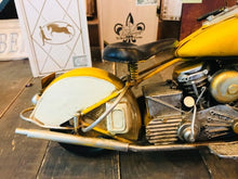Load image into Gallery viewer, Decorative motorcycle metal replica | collectible yellow motorcycle | Father&#39;s Day Gift