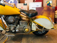 Load image into Gallery viewer, Decorative motorcycle metal replica | collectible yellow motorcycle | Father&#39;s Day Gift