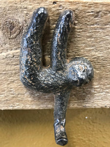 Sale | Wood Sloth Theme Wall Rack Hook | Long | Animal Themed Decor Sloth Lover's Gift | Clearance