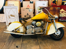 Load image into Gallery viewer, Decorative motorcycle metal replica | collectible yellow motorcycle | Father&#39;s Day Gift