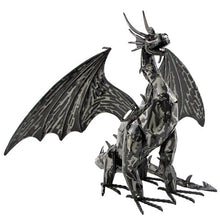 Load image into Gallery viewer, Metal 2 foot filigree dragon Heraclius Dragon lover’s gift