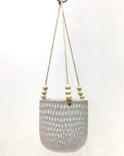 Load image into Gallery viewer, Hanging Ceramic Planters small white flower pot for succulents