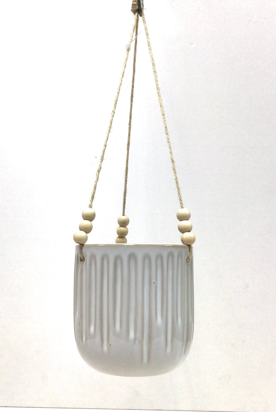 Hanging Ceramic Planters small white flower pot for succulents