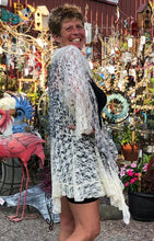 Load image into Gallery viewer, Leopard and Rose print lace jacket | Long &amp; Flowing | Plus Sizes