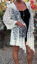 Load image into Gallery viewer, Leopard and Rose print lace jacket | Long &amp; Flowing | Plus Sizes