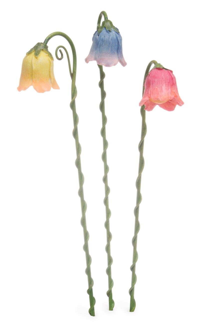 Miniature Flower Street Lamps Fairy Garden DIY Dollhouse Accessory