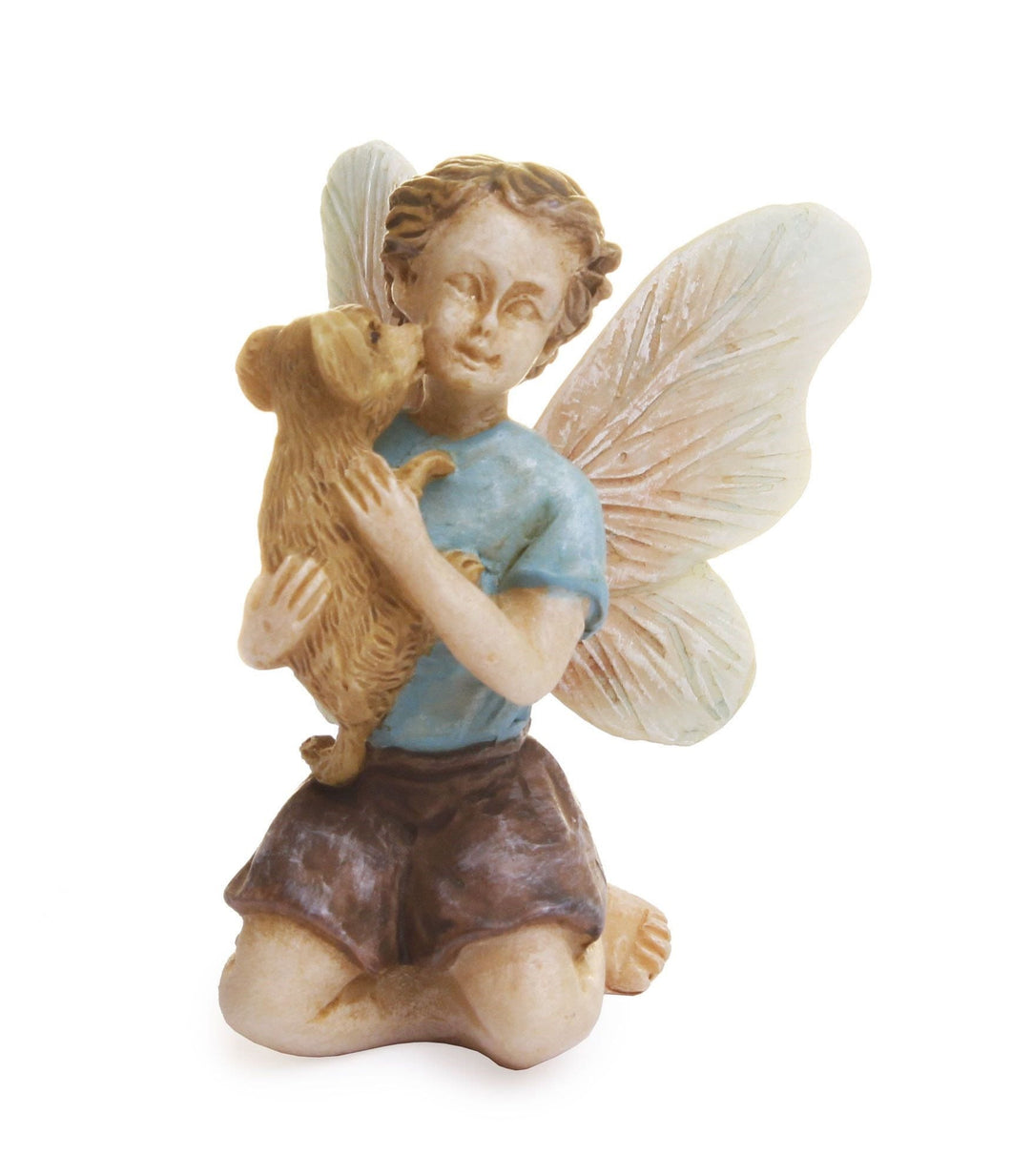 Fairy Garden Boy with Dog  DIY Miniature Accessory