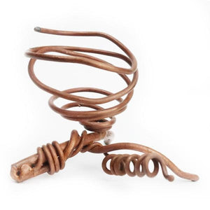 Copper Twisted Metal Stand for Single Air Plant