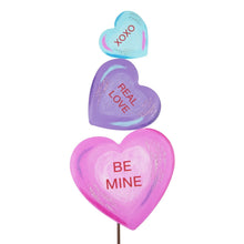 Load image into Gallery viewer, Valentine&#39;s Day Candy Hearts Sayings Garden Stake for you Porch Pot