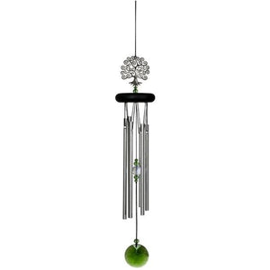 Wind Chime Crystal Tree of Life Chime | Silver 19"