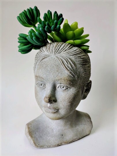 Lady Girl Head Planter | 7