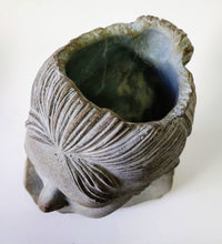 Load image into Gallery viewer, Lady Girl Head Planter | 7&quot; tall | Face Planter | Face Pot | Lady&#39;s Head Planter | Unique Head Planter | Indoor Outdoor Succulent Pot