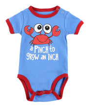 Load image into Gallery viewer, A pinch to grow an inch | Crabby Creeper | Onsie | Nautical
