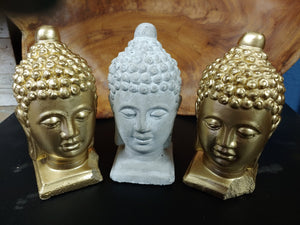 Small Buddha | 5" | concrete head - accent piece for home decor - plant - planter accent piece