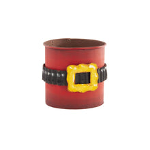 Load image into Gallery viewer, Red Christmas Planter | Santa&#39;s Suit with Belt Flower Pot