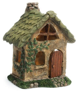 Fairy House | Leaf Roof 2-story fairy home | Miniature Supplies | Fairy Accessories | MG31