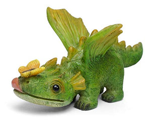 Miniature Dragon with Butterfly Fairy Garden Dollhouse Accessory | MG304  Dragon Friends