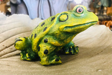 Load image into Gallery viewer, Resin Frog Toad Garden Art Plant accent Decor | Indoor Outdoor