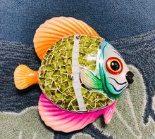 Load image into Gallery viewer, Large Colorful Ceramic Mosaic Fish  | Multiple Colors to choose from