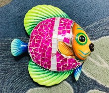 Load image into Gallery viewer, Large Colorful Ceramic Mosaic Fish  | Multiple Colors to choose from