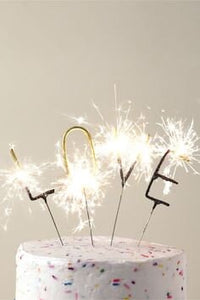 Large Gold Sparkler LOVE Candles | Anniversary | Occasions