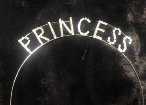 Crystal Tiara " Princess " Headband | Metal